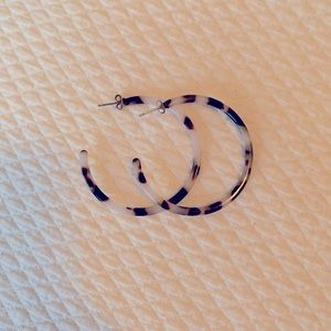 2” resin hoop earrings